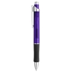 aerial view a purple albany rubber grip gel ink click pen, image 1 of 2