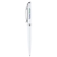 aerial view a white brilliant stainless steel ballpoint, image 1 of 2