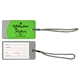 aerial view a lime bright vinyl spot luggage tag, image 1 of 2