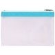 a pearl white / sky blue the pearl tote cosmetic bag