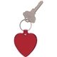 aerial view a red heart key tag, image 1 of 2