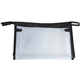 a crystal clear/black the cosmetique cosmetic bag