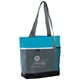 aerial view a aqua webster multi - pocket tote bag, image 1 of 2