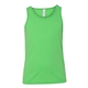 aerial view a neon green bella + canvas - youth jersey tank, image 1 of 3