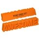 aerial view a orange awesome word orange - stress reliever, image 1 of 2