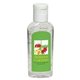 aerial view a clear 2 oz gel moisture bead sanitizer, image 1 of 2
