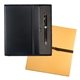 aerial view a black leeman tuscany(tm) journal and executive stylus pen set, image 1 of 2