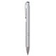 aerial view a silver sleek mirage plunger pen, image 1 of 3