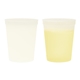 aerial view a frosted clear changing to yellow 16 oz mood stadium cup, image 1 of 2
