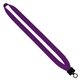 3/4 Cotton Lanyard with Plastic Clamshell O - Ring