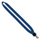 3/4 cotton lanyard with plastic clamshell swivel snap hook