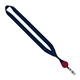 3/4 Polyester Lanyard with Metal Crimp Retractable Badge Reel