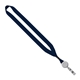 3/4 Polyester Lanyard with Metal Crimp Retractable Badge Reel