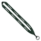 3/4 Polyester Lanyard with Metal Crimp Split - Ring