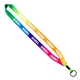 3/4 Tie Dye Lanyard with Metal Crimp Metal Split - Ring