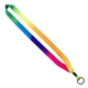 3/4 Tie Dye Lanyard with Metal Crimp Metal Split - Ring