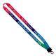 3/4 Tie Dye Lanyard with Plastic Clamshell O - Ring