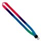 3/4 Tie Dye Lanyard with Plastic Clamshell O - Ring