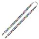 3/4 Width Dual Attachment Super Soft Polyester Multi - Color Sublimation Lanyard - Import