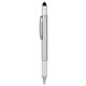 aerial view a silver fusion 5- in -1 work pen, image 1 of 2