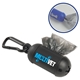 aerial view a black caribiner 2 bag dispenser, image 1 of 2