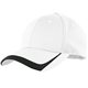 aerial view a white/ black sport - tek(r) pique colorblock cap, image 1 of 3