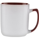 aerial view a maroon 17 oz duo - tone noble mug, image 1 of 2
