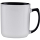 aerial view a black 17 oz duo - tone noble mug, image 1 of 2