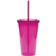 aerial view a pink 16 oz color carnival cup collection, image 1 of 4