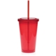 aerial view a red 16 oz color carnival cup collection, image 1 of 4