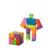 aerial view a multicolored areaware capsule cubebot micro, image 1 of 2