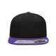 aerial view a black/ purple flexfit - 110(r) snapback cap - colors, image 1 of 3