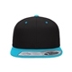 aerial view a black/ teal flexfit - 110(r) snapback cap - colors, image 1 of 3