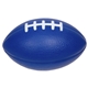 aerial view a blue medium football - stress reliever, image 1 of 2