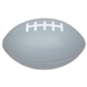 aerial view a gray medium football - stress reliever, image 1 of 2