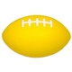 aerial view a yellow medium football - stress reliever, image 1 of 2