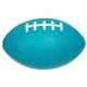 aerial view a teal medium football stress ball, image 1 of 2