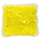 aerial view a yellow square aqua pearls hot / cold pack, image 1 of 2