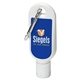 aerial view a white safeguard 1 oz sunscreen with carabiner, image 1 of 2