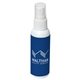 aerial view a white safeguard 2 oz spf 30 sunscreen travel spray - white, image 1 of 2
