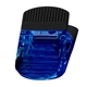 aerial view a translucent blue jumbo magnetic power clip, image 1 of 2