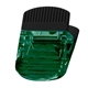 aerial view a translucent green jumbo magnetic power clip, image 1 of 2