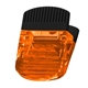 aerial view a translucent orange jumbo magnetic power clip, image 1 of 2