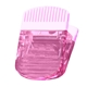 aerial view a translucent pink jumbo magnetic power clip, image 1 of 2