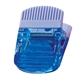 aerial view a translucent light blue jumbo magnetic power clip, image 1 of 2