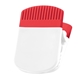 aerial view a white/red jumbo magnetic power clip, image 1 of 2