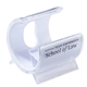 aerial view a white clam cell phone holder, image 1 of 3