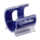 aerial view a blue clam cell phone holder, image 1 of 3