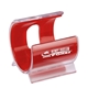 aerial view a red clam cell phone holder, image 1 of 3