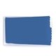 aerial view a blue 6.75x6 microfiber cloth with pouch, image 1 of 2